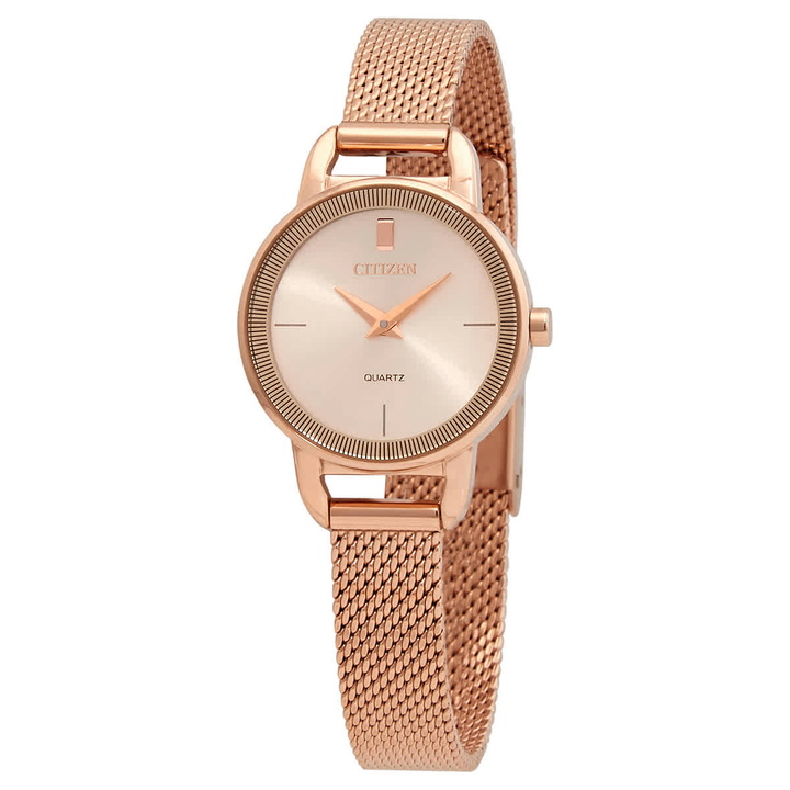 Photo: Citizen Quartz Rose Dial Rose Gold-tone Ladies Watch EZ7003-51X