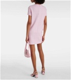 Versace Contrasto wool-blend tweed minidress