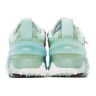 Off-White Green and Blue Odsy-2000 Sneakers