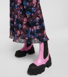Ganni - Leather Chelsea ankle boots