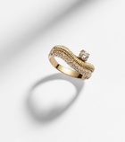 Stone and Strand Anjelica 14kt gold ring with diamonds