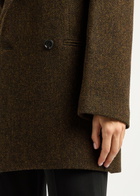 Petar Petrov New Spy Herringbone Wool Blazer Brown