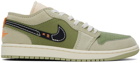 Nike Jordan Green Air Jordan 1 SE Craft Sneakers