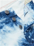 Massimo Alba - Slim-Fit Tie-Dyed Cotton-Corduroy Shorts - Blue