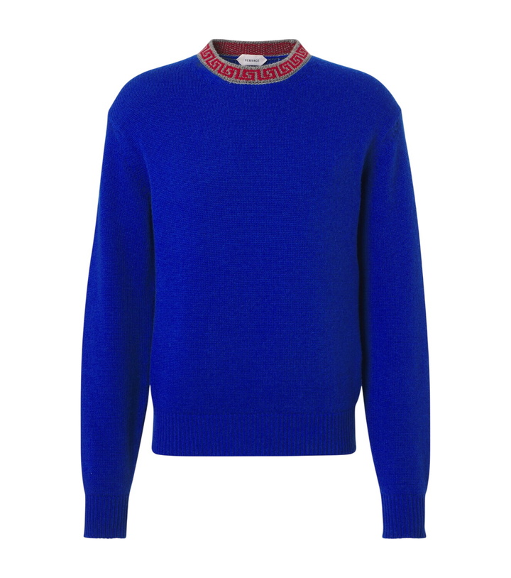 Photo: Versace Greca Border wool and cashmere sweater