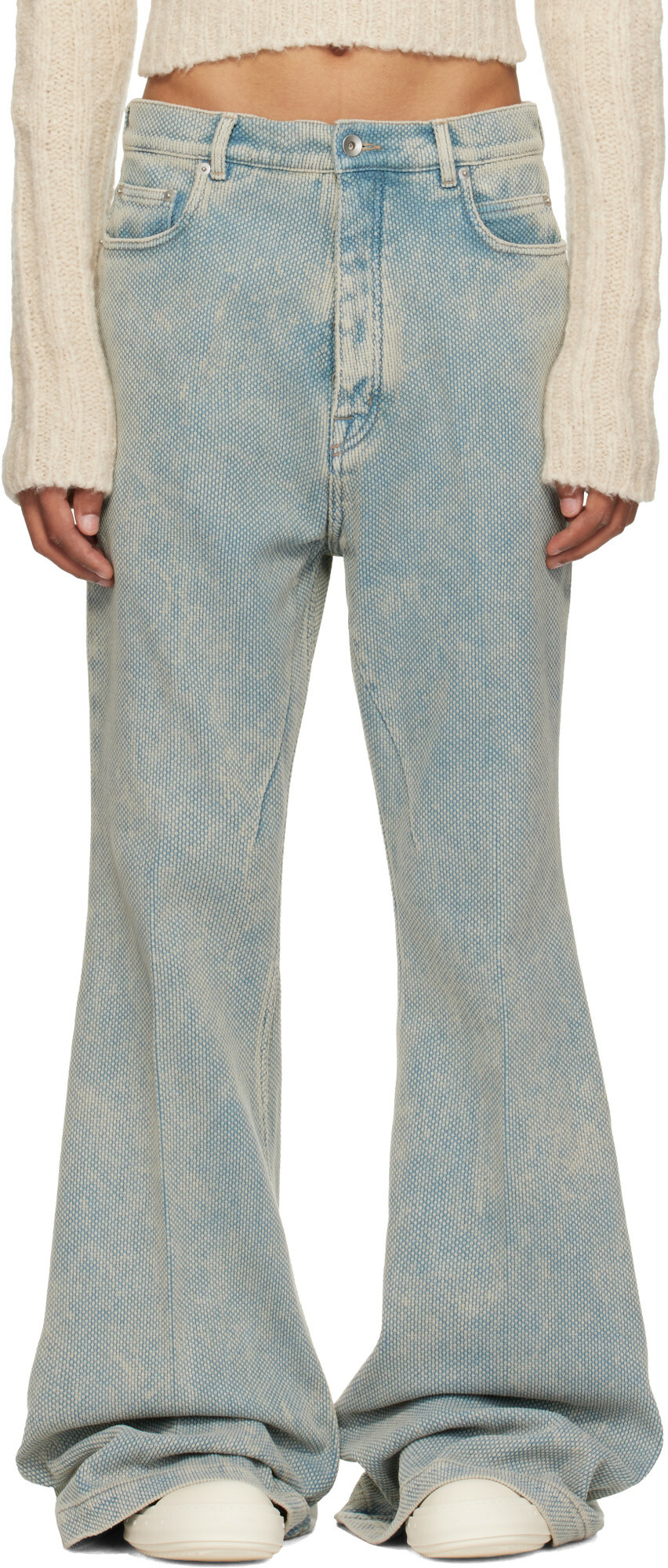 Rick Owens Gray Jim Cut Jeans Rick Owens