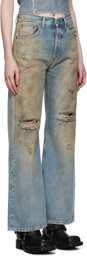 Acne Studios Blue Loose Fit 2021F Jeans