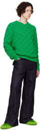 Bottega Veneta Green Nylon Sweater