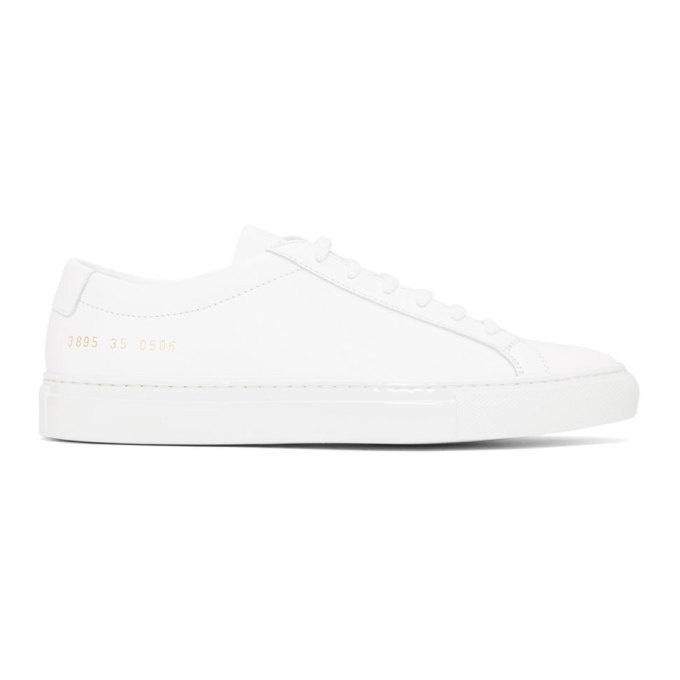 Photo: Woman by Common Projects White Achilles Low Lux Sneakers