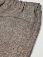 PIACENZA 1733 - Straight-Leg Herringbone Linen Shorts - Neutrals