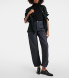 Jil Sander Tapered cropped mid-rise jeans