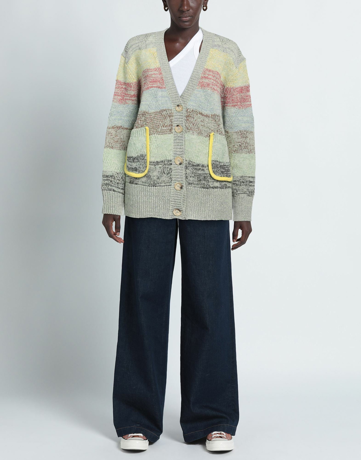 Cormio Womens Cardigan in Green