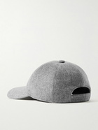 Loro Piana - Logo-Embroidered Storm System® Cashmere-Felt Baseball Cap - Gray