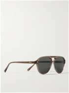 BRIONI - Aviator-Style Acetate Sunglasses - Brown