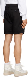 AMI Alexandre Mattiussi Black Rolled Shorts