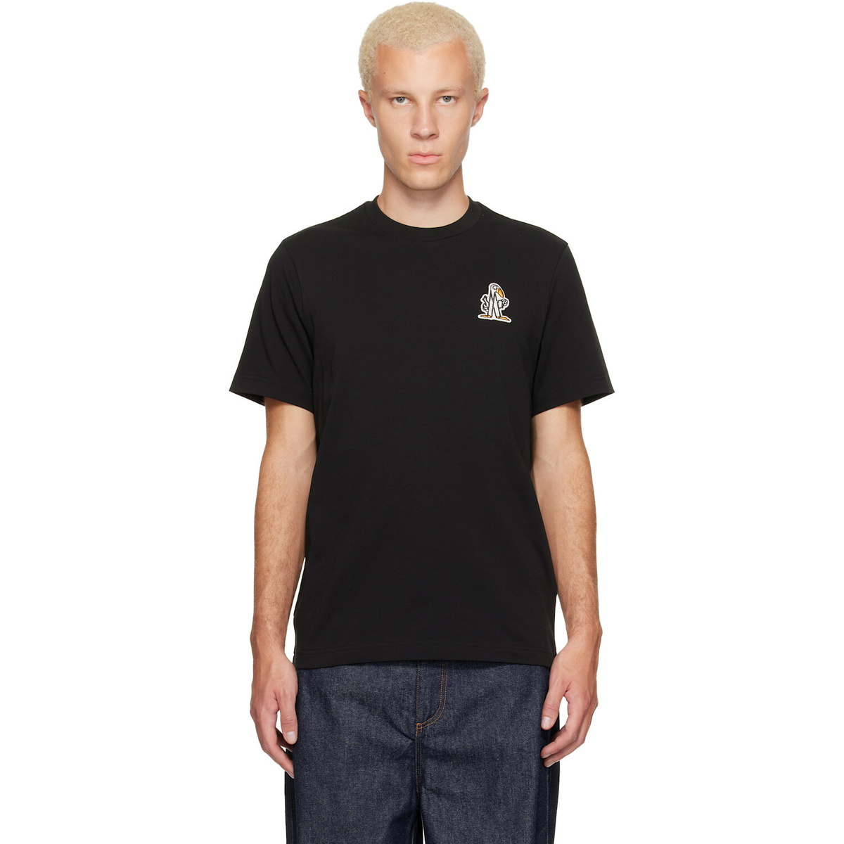 Moncler Black Logo Cotton T-shirt