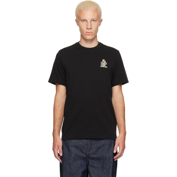 Photo: Moncler Black Logo Cotton T-shirt