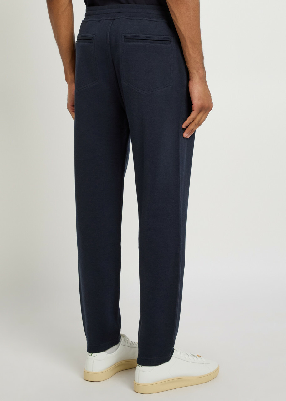 Brunello Cucinelli Tapered-leg Cotton-blend Sweatpants Multicoloured 1