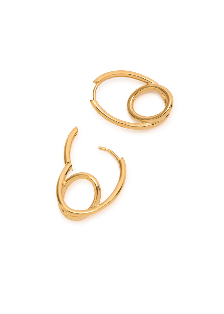 Otiumberg Spiralis 14kt Gold Vermeil Hoop Earrings - One Size