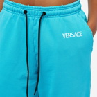 Versace Women's Logo Sweat Pant in Blue