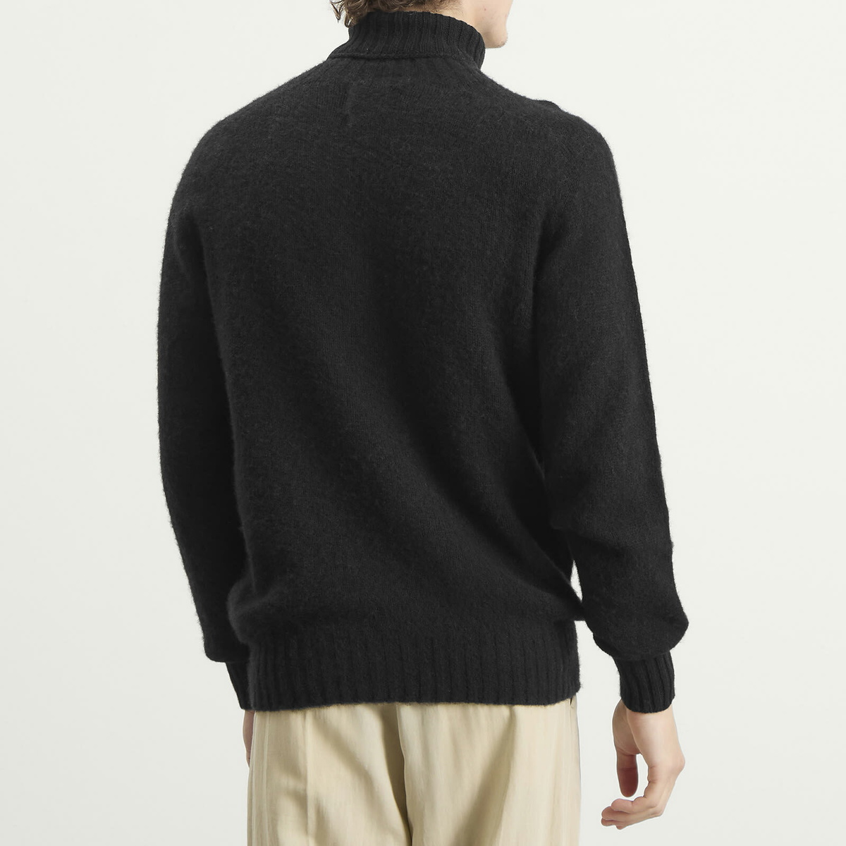 Howlin by Morrison Men's Howlin' Sylvester Roll Neck Knit in Black