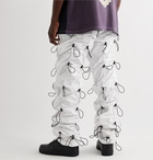 99%IS- - Gobchang Tapered Stretch-Shell Drawstring Trousers - White