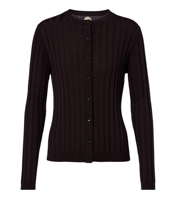Photo: Jardin des Orangers Ribbed-knit virgin wool cardigan