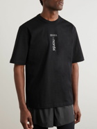 Zegna - norda Logo-Print Cotton-Jersey T-Shirt - Black