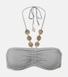 Eres Lana beaded bikini top