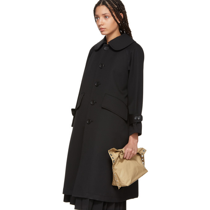 Tricot Comme des Garcons Black Wool Oversized Coat Tricot Comme