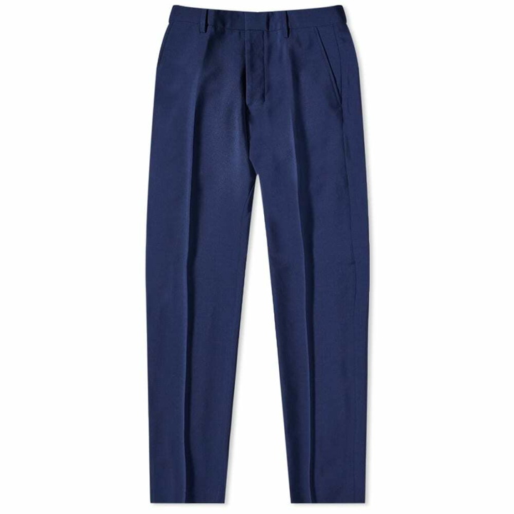 Photo: AMI Men's Cigarette Fit Trousers in Nautic Blue