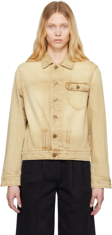 Photo: Carter Young Beige David Denim Jacket