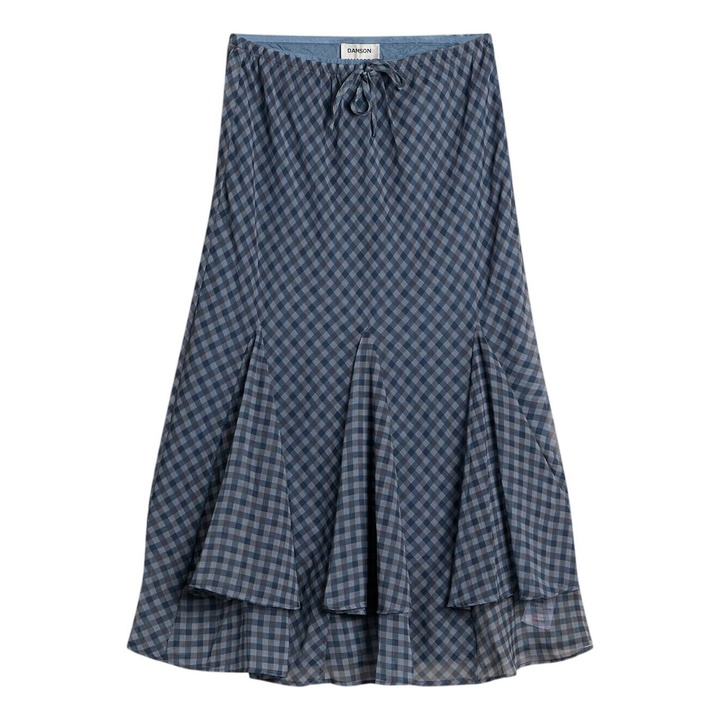 Photo: Damson Madder Women's Rida Skirt in Bluegrey