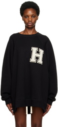 HALFBOY Black Crew Over Patch Sweatshirt