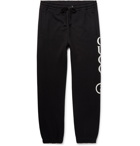 Gucci - Tapered Logo-Print Loopback Cotton-Jersey Sweatpants - Men - Black