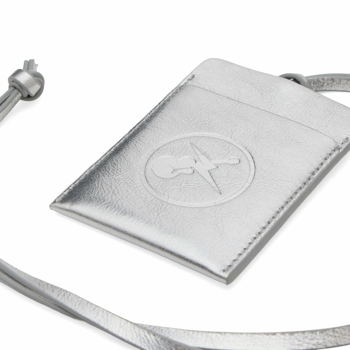 A.P.C. Men's FRGMT. Dough Card Holder in Silver 