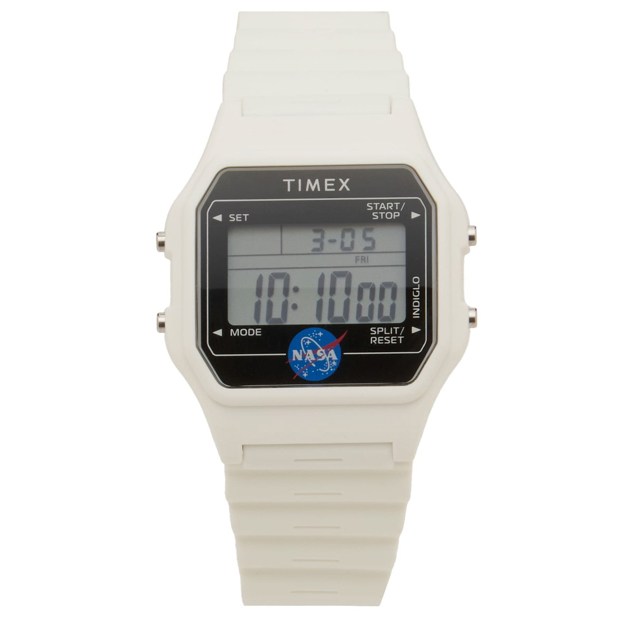 Timex T80 Resin NASA Artemis 36mm Watch in White 