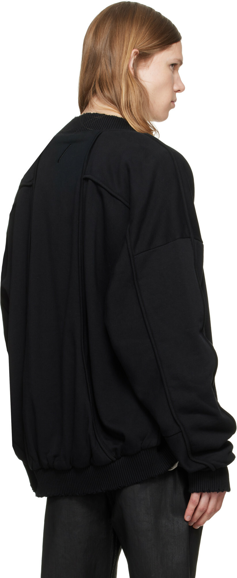 thom/krom Black MSJ 705 Bomber Jacket