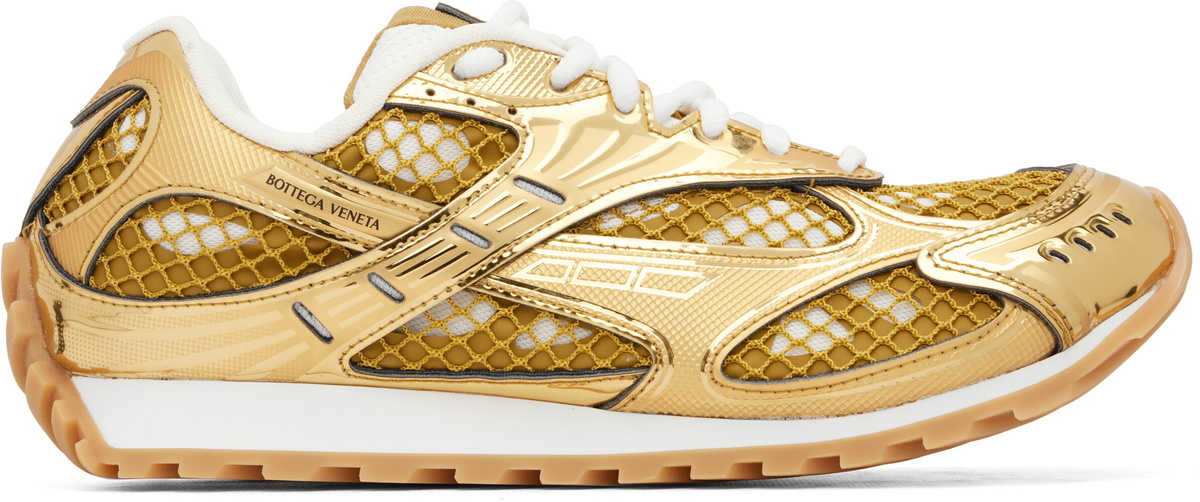 Bottega Veneta Gold Orbit Sneakers