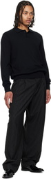 BOSS Black Oxford Patent Faux-Leather Derbys
