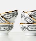 Fornasetti Set of 6 porcelain bowls