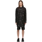 Comme des Garcons Homme Plus Black Wool Flower Shirt