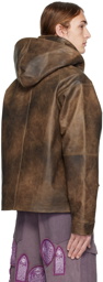 Who Decides War Brown Classic Leather Jacket
