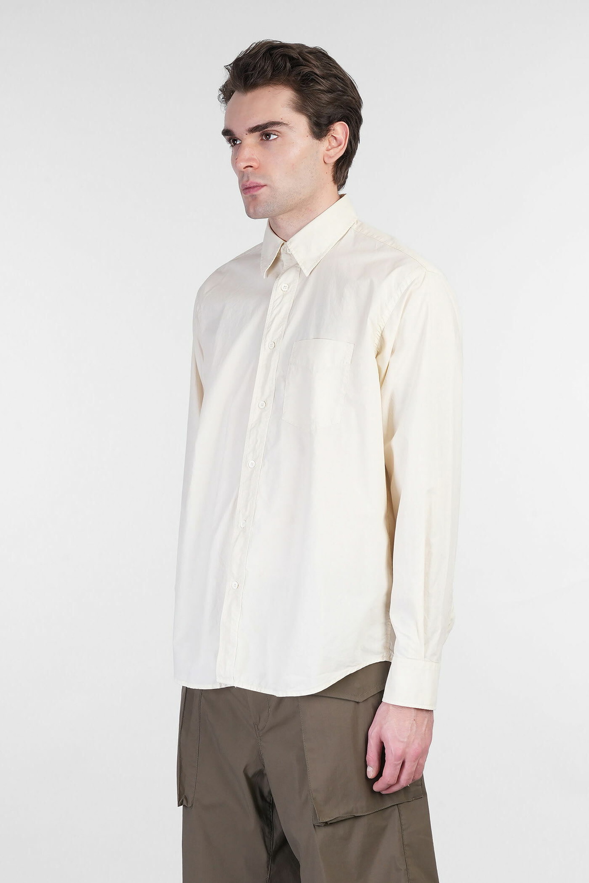 Aspesi Fred Shirt In Beige Cotton