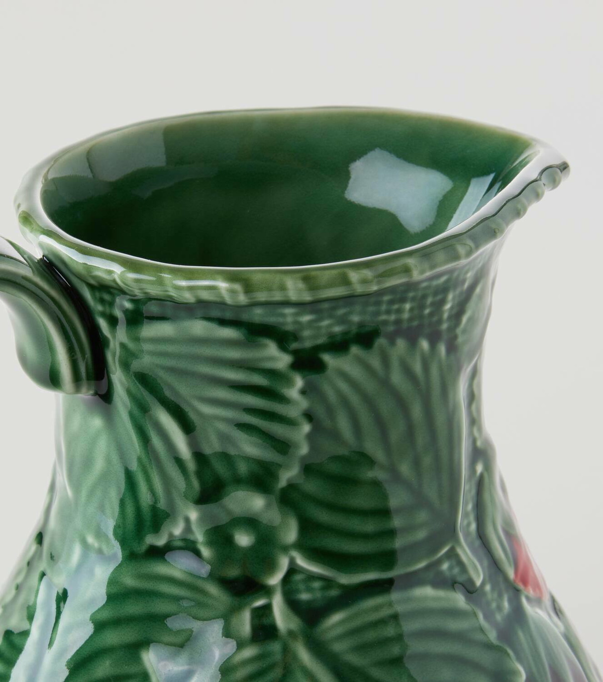 Bordallo Pinheiro Strawberries earthenware jug