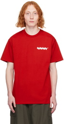 Carhartt Work In Progress Red 'Fast Food' T-Shirt