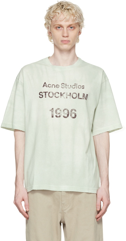 Photo: Acne Studios Green Stamp T-Shirt