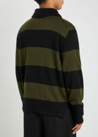 Simone Rocha Striped Wool Cardigan Multicoloured 1