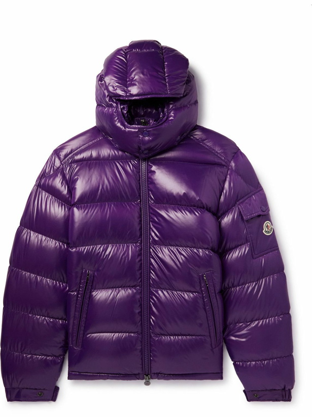Photo: Moncler - Maya Quilted Shell Hooded Down Jacket - Purple