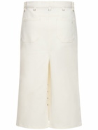 COURREGES - Multiflex Cotton Denim Midi Skirt